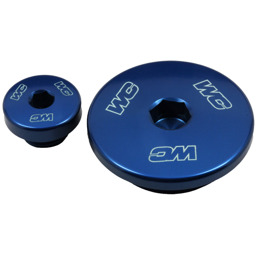 Works Connection ENGINE PLUGS YAMAHA YZ250F 14-25, YZ450F 10-22, YZ250FX 15-25, YZ450FX 16-25, WR250F 15-25, WR450F 16-25 BLUE  Blue 