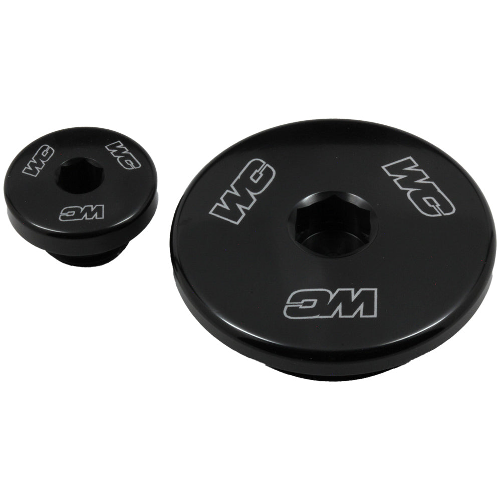 Works Connection ENGINE PLUGS YAMAHA YZ250F 14-25, YZ450F 10-22, YZ250FX 15-25, YZ450FX 16-25, WR250F 15-25, WR450F 16-25 BLACK  Black 