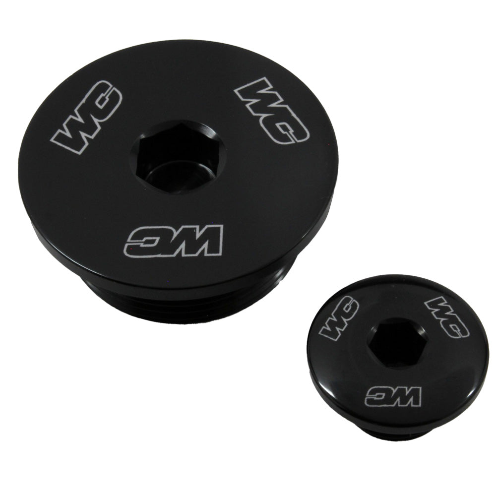 Works Connection ENGINE PLUGS HONDA CRF250R/RX 18-25, CRF250F TRAIL 19-25 BLACK  Black 