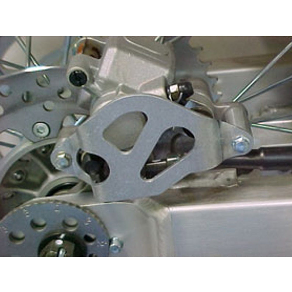 Works Connection REAR BRAKE CALIPER GUARD HONDA/SUZUKI/KAWASAKI CR125 95-97, CR250 95-96, DRZ400 00-08, RM125/250 96-00, KLX400 03-04   