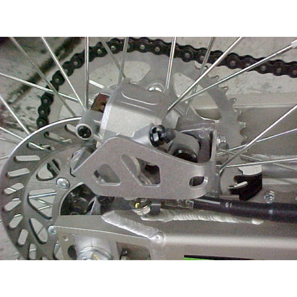 Works Connection REAR BRAKE CALIPER GUARD KAWASAKI KX125 90-05, KX250 90-07, KX500 89-04   