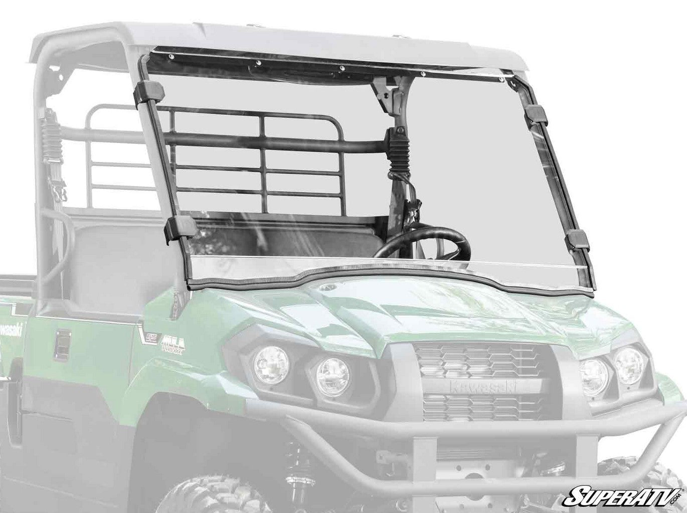 SuperATV Windscreen Polycarbonate Kawasaki Mule Pro-MX UTV, Windshield