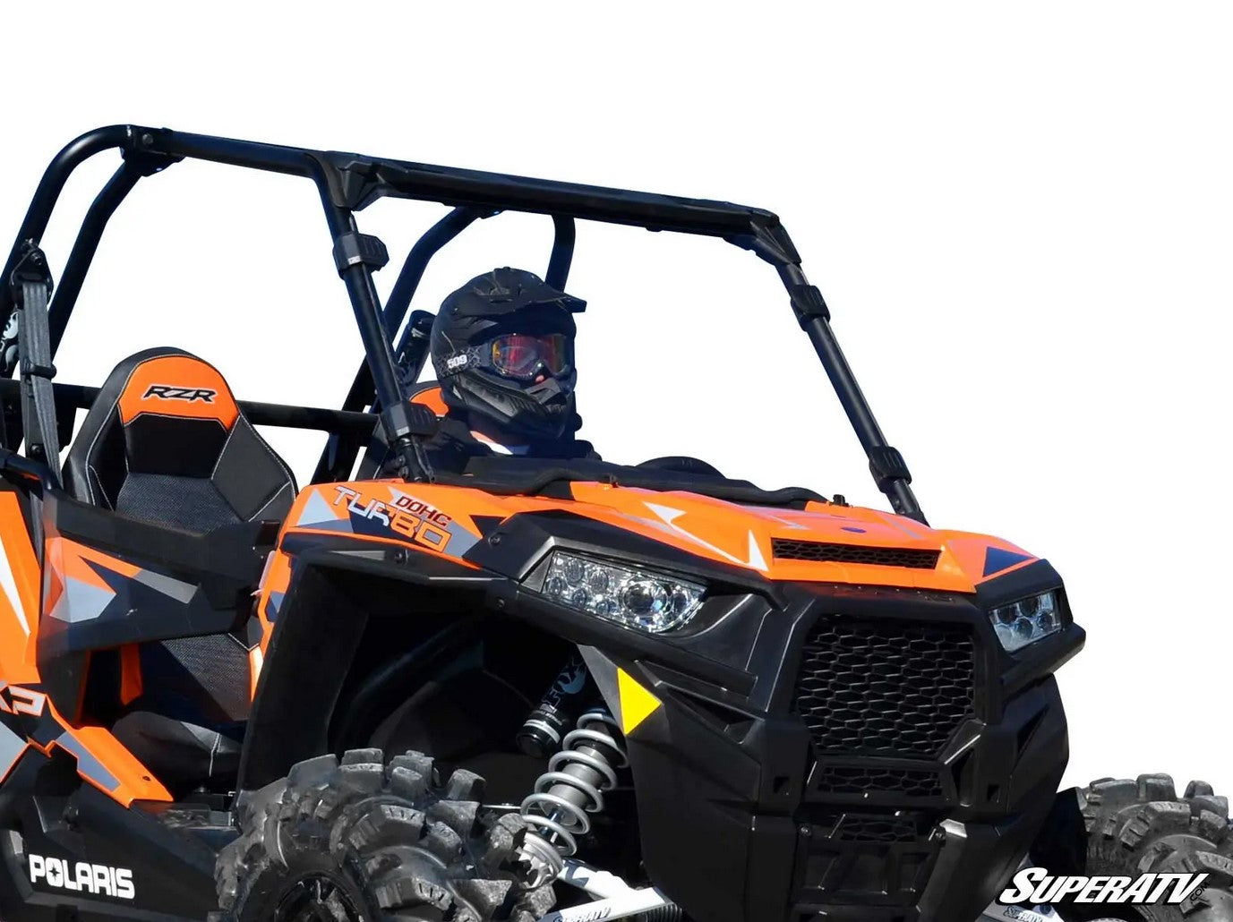SuperATV Windscreen Polycarbonate Polaris RZR 900, 1000, Turbo UTV, Windshield