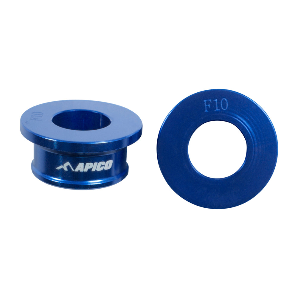 Apico Front Wheel Spacer Kawasaki KX85-112 01-25 Blue