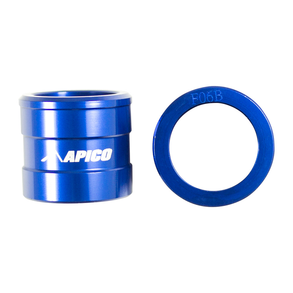 Apico Front Wheel Spacer Yamaha YZ125/250 02-07, YZ250F 02-06, YZ450F 03-06 Blue