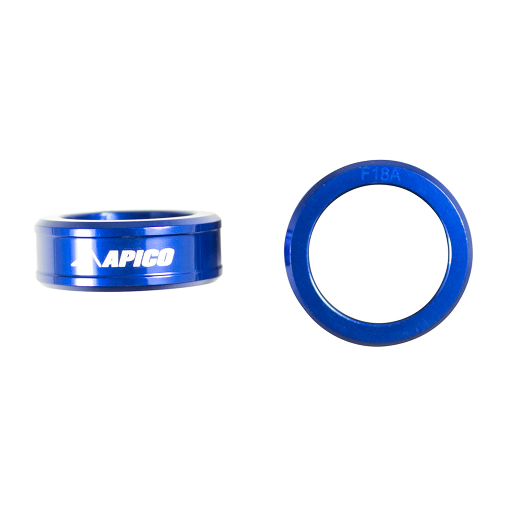 APICO FRONT WHEEL SPACER YAMAHA YZ250F/450F 14-25, YZ250FX/450FX 15-25, WR250F 20-25, WR450F 19-25  BLUE