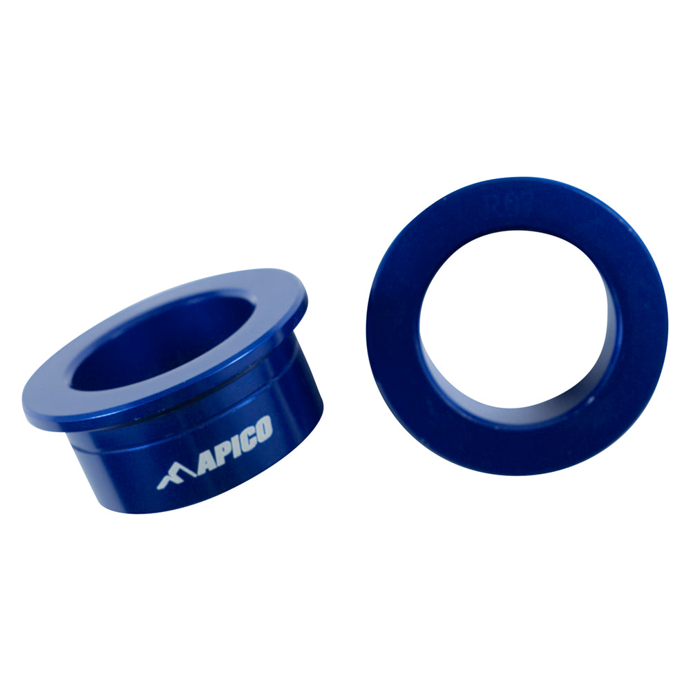 APICO REAR WHEEL SPACER KAWASAKI KX125/250 03-08, KX250F/450F 04-25, KX250XC/450XC 21-25 BLUE