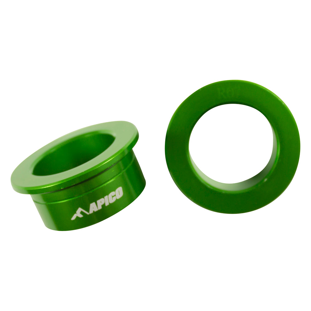 Apico Rear Wheel Spacer Kawasaki KX125/250 03-08, KX250F/450F 04-25, KX250XC/450XC 21-25 Green