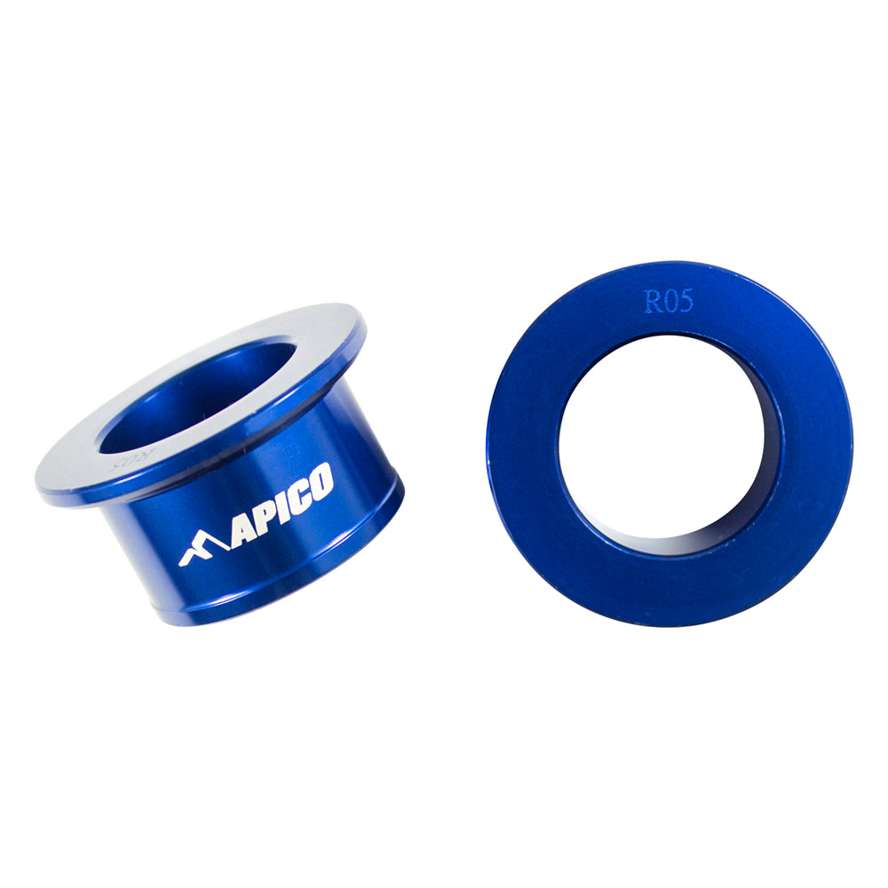 Apico Rear Wheel Spacer Yamaha YZ250F/450F 09-25,  YZFX/WR250F 2025, YZFX/WR450F 24-25 Blue (R)