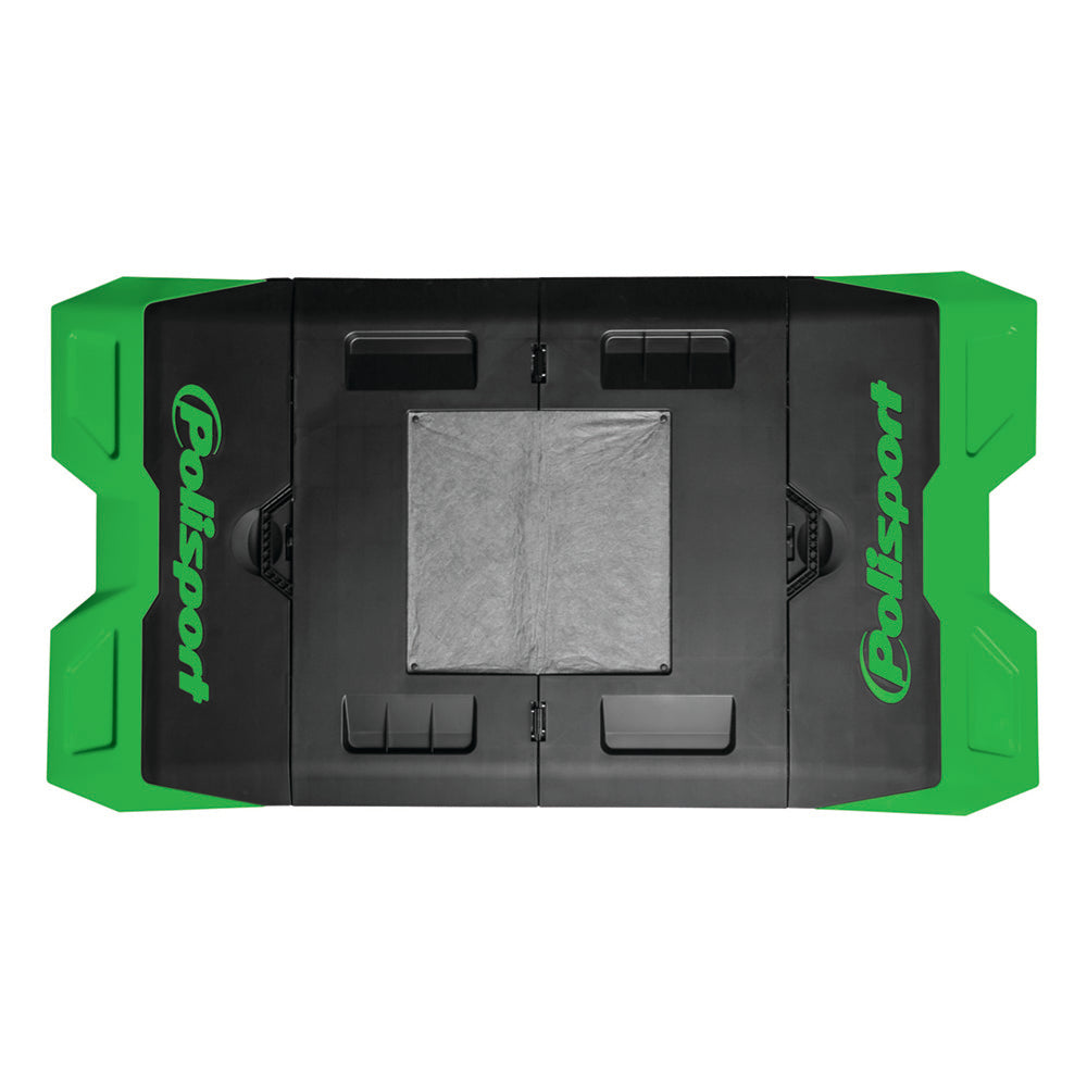 POLISPORT BIKE MAT MOTO PAD FOLDABLE  GREEN