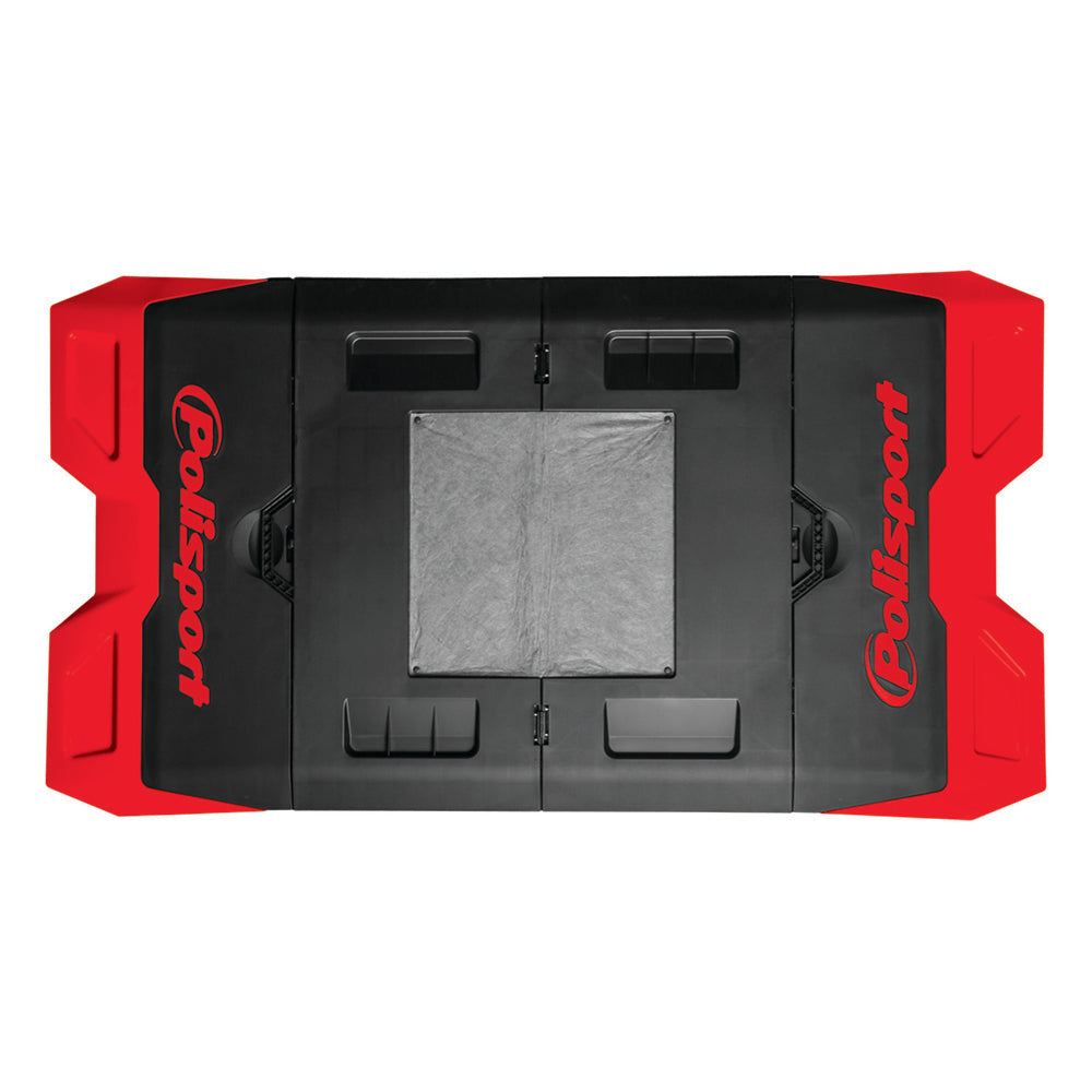 POLISPORT BIKE MAT MOTO PAD FOLDABLE  RED