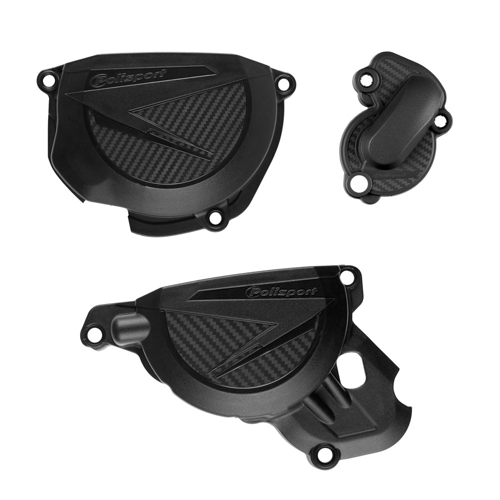 Polisport Clutch & Ignition Cover Protector Beta 350RR-480RR 20-25 Black  Black