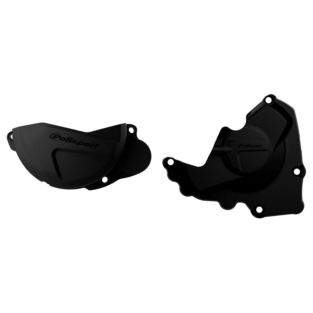 POLISPORT CLUTCH & IGNITION COVER PROTECTOR HONDA CRF250R 10-17  BLACK