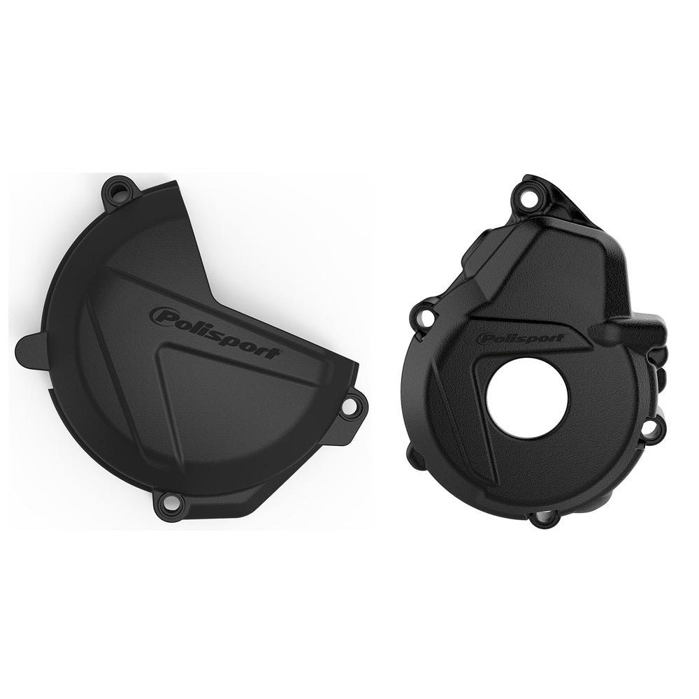 POLISPORT CLUTCH & IGNITION COVER PROTECTOR HUSQVARNA FE250-350 17-18  BLACK