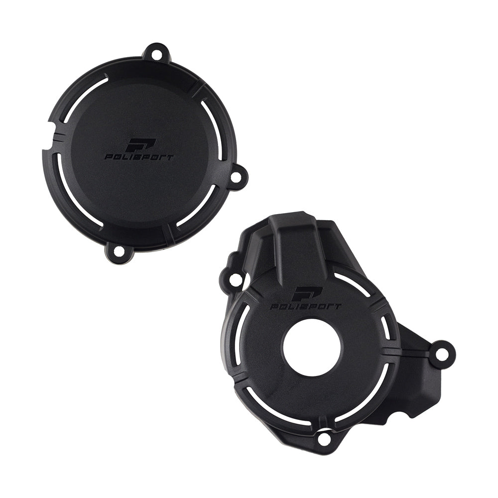 POLISPORT CLUTCH & IGNITION COVER PROTECTOR SHERCO SE-F250-300 24-25  BLACK