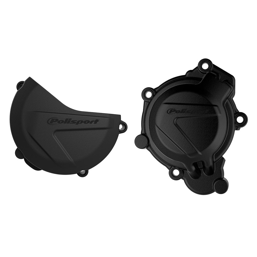 POLISPORT CLUTCH & IGNITION COVER PROTECTOR KTM SX125-150 16-18  BLACK