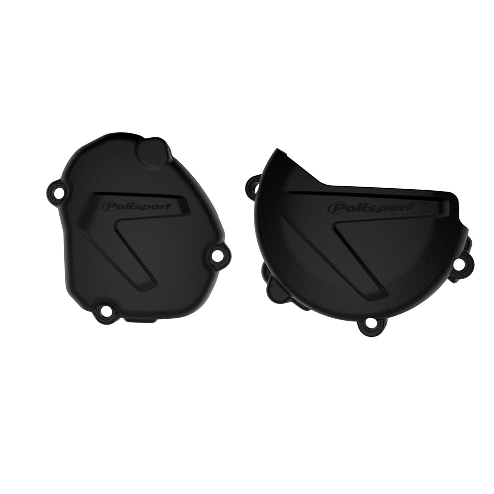 POLISPORT CLUTCH & IGNITION COVER PROTECTOR YAMAHA YZ125 08-25, YZ125X 20-25  BLACK