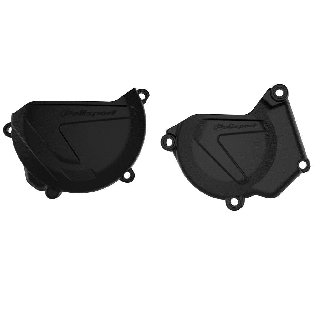 POLISPORT CLUTCH & IGNITION COVER PROTECTOR YAMAHA YZ250 05-25, YZ250X 16-25  BLACK