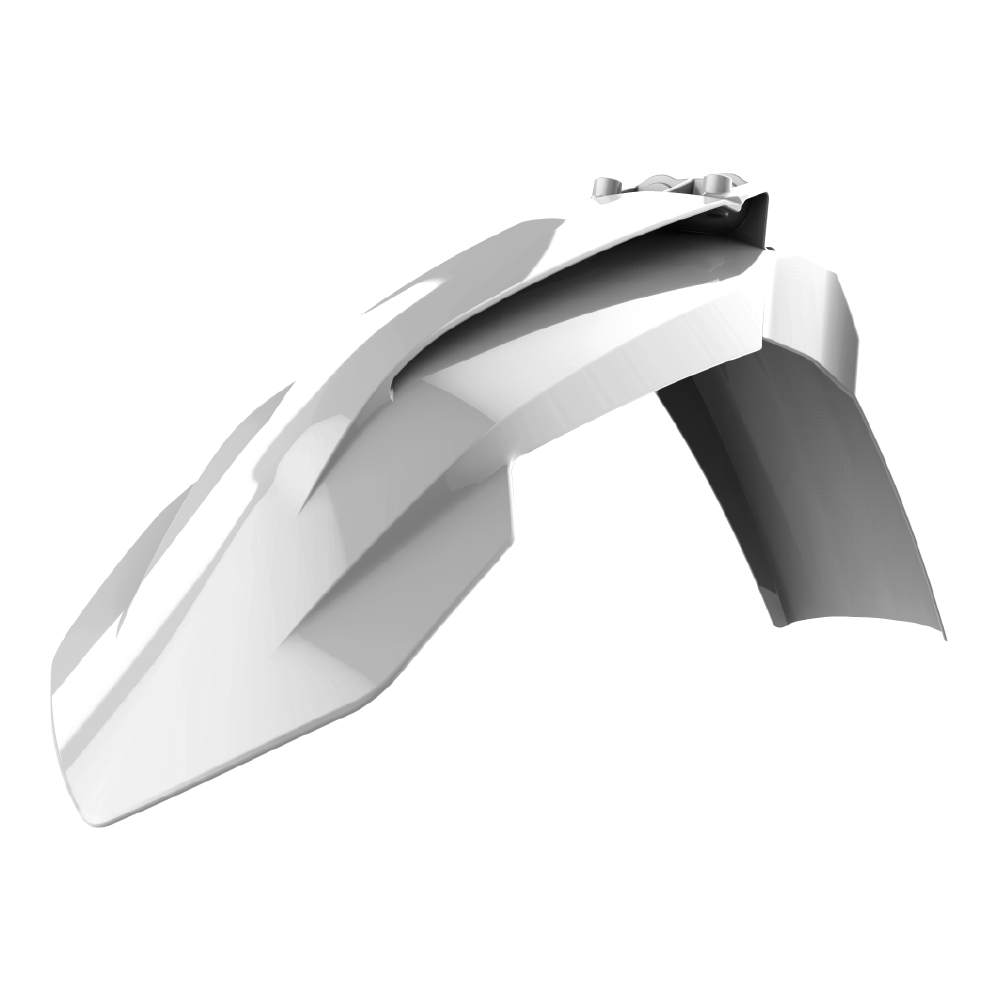 POLISPORT FRONT FENDER KTM SX/SX-F/XC-F 16-22, EXC/EXC-F/XC-W 17-23  WHITE 2020