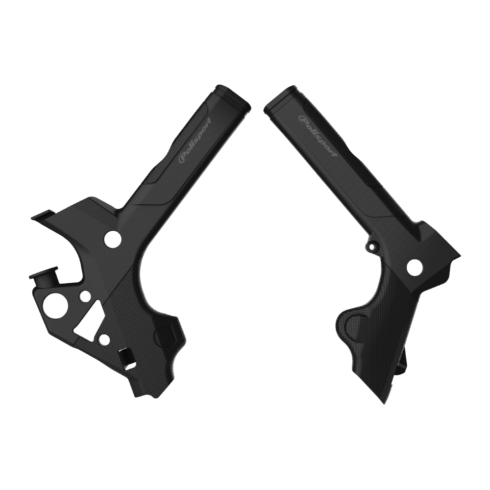 POLISPORT FRAME PROTECTOR GAS/RIEJU EC/XC 200-300 18-20, MR250-300 21-25  BLACK
