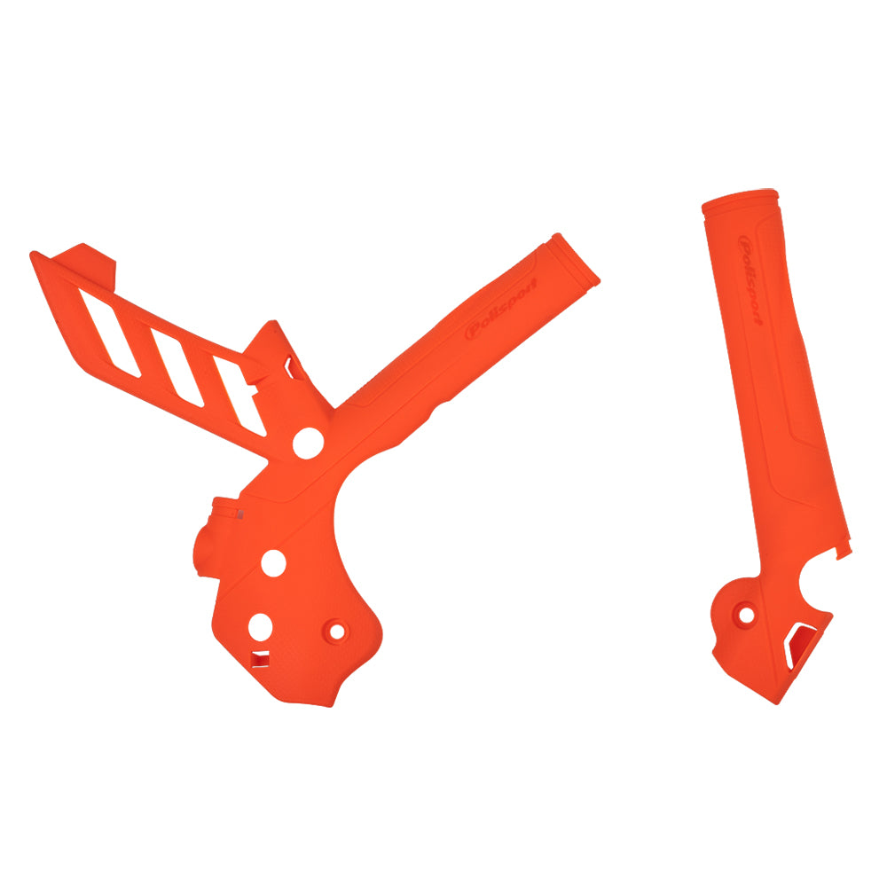 POLISPORT FRAME PROTECTOR KTM SX/SX-F 11-15, EXC/EXC-F 12-16 ORANGE  ORANGE