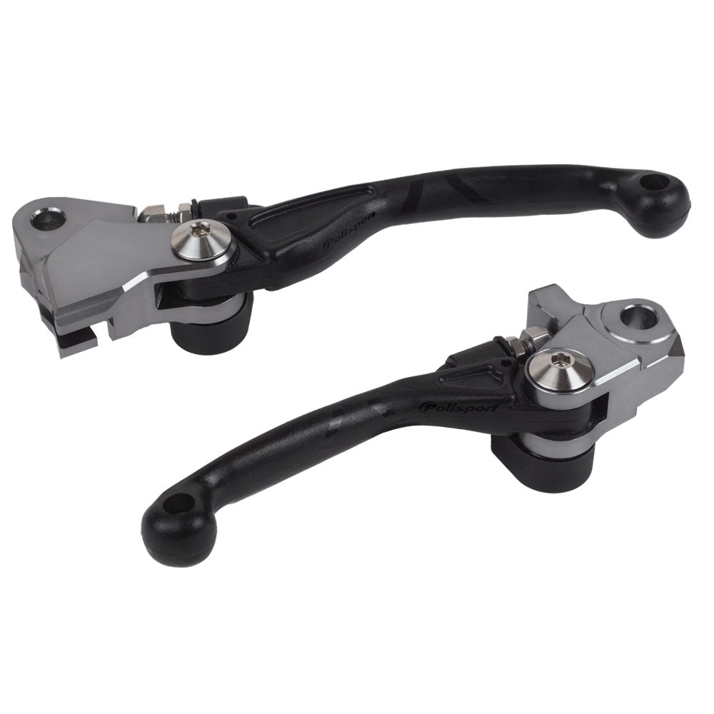POLISPORT PIVOT LEVERS YAM/FAN YZ125-250 15-25, YZ250F-450F 09-25, YZ250FX-450FX 19-25, XEF250-450 22-25  BLACK  BLACK