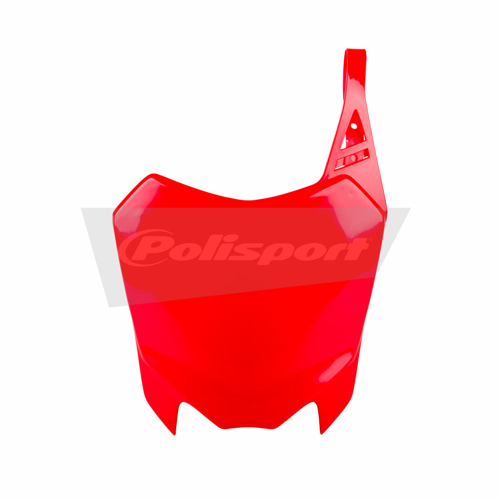 POLISPORT FRONT NUMBER PLATE HONDA CRF110 13-18 RED  RED