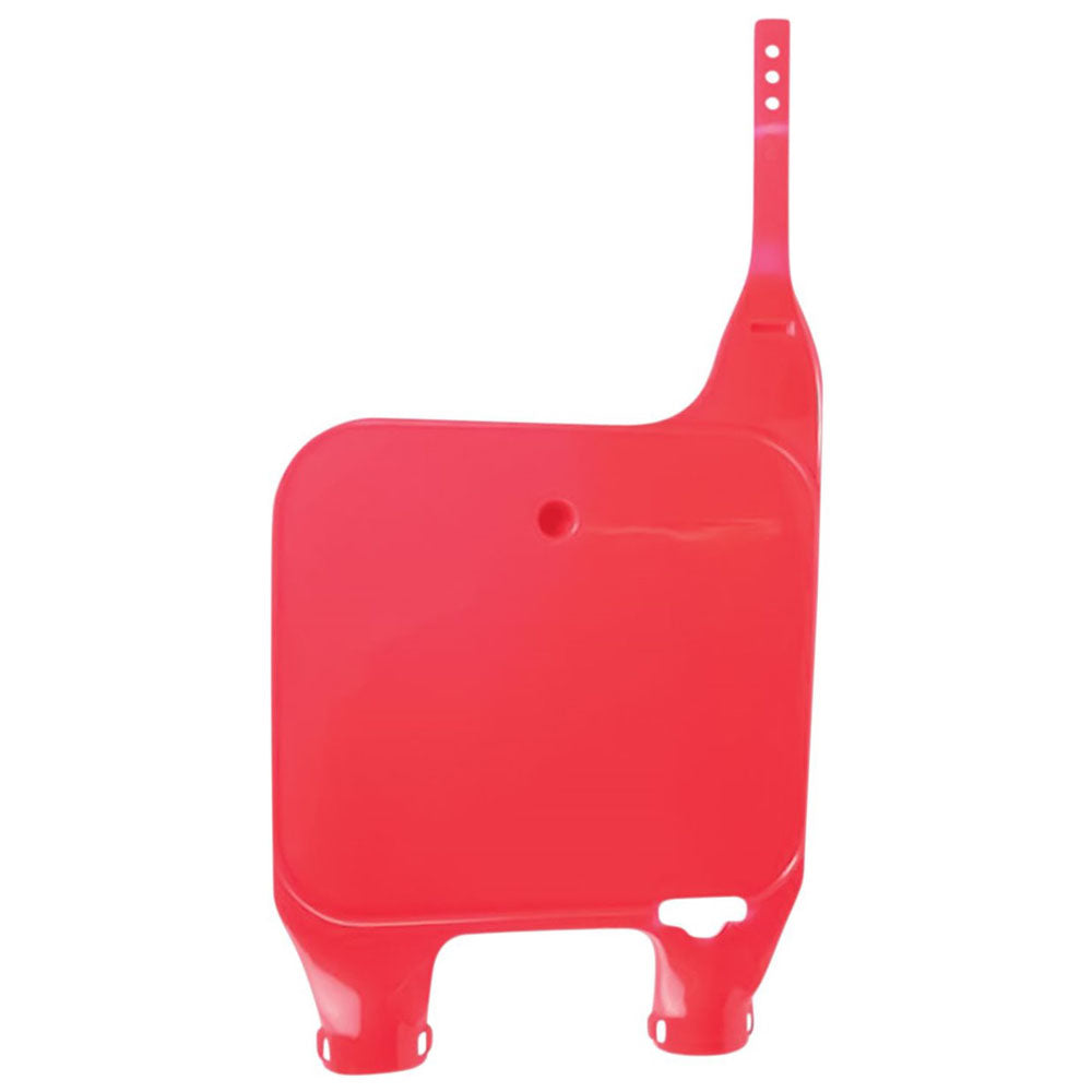 POLISPORT FRONT NUMBER PLATE HONDA CR125-250 90-94, CR500 90-94  FLUORESCENT RED