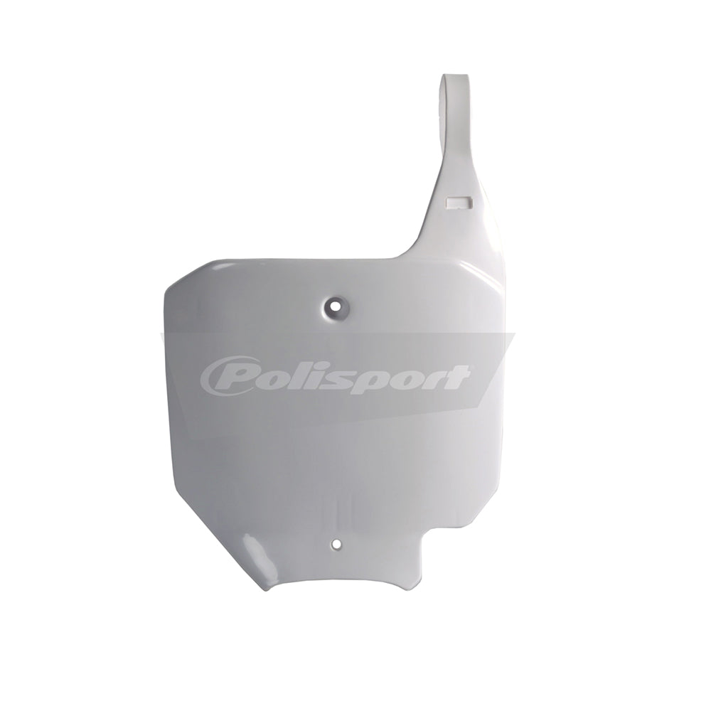 POLISPORT FRONT NUMBER PLATE HONDA CR80/85 96-06 WHITE  WHITE