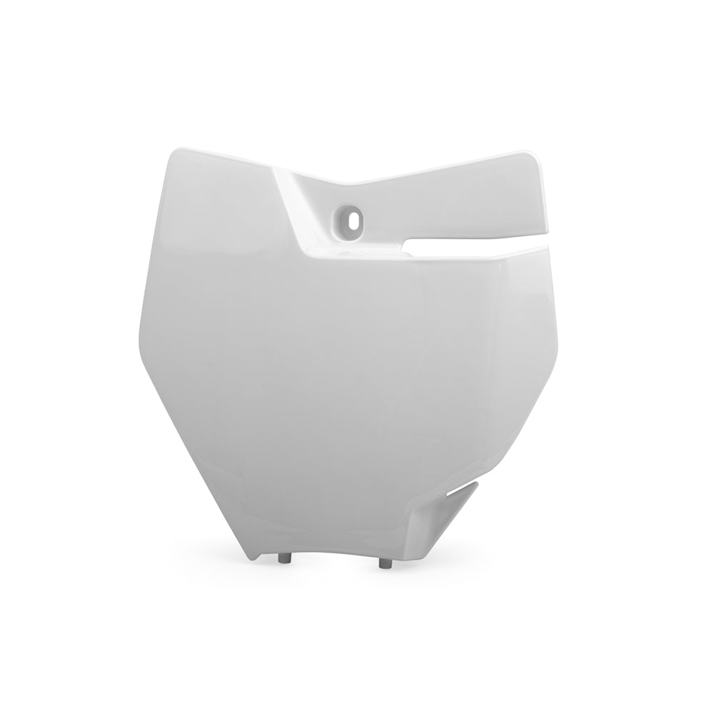 POLISPORT FRONT NUMBER PLATE KTM SX/SX-F/XC/XC-F 16-18  WHITE