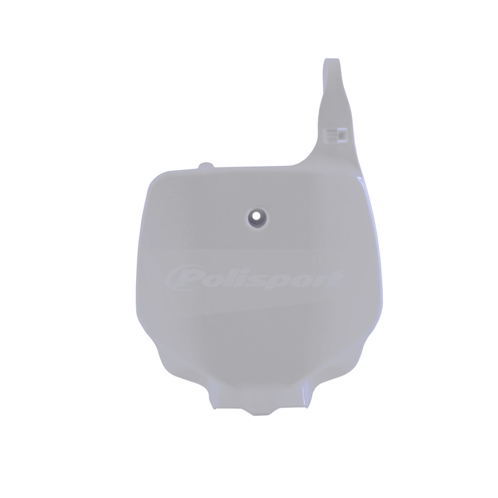 POLISPORT FRONT NUMBER PLATE KAWASAKI KX85-100 01-13 WHITE  WHITE