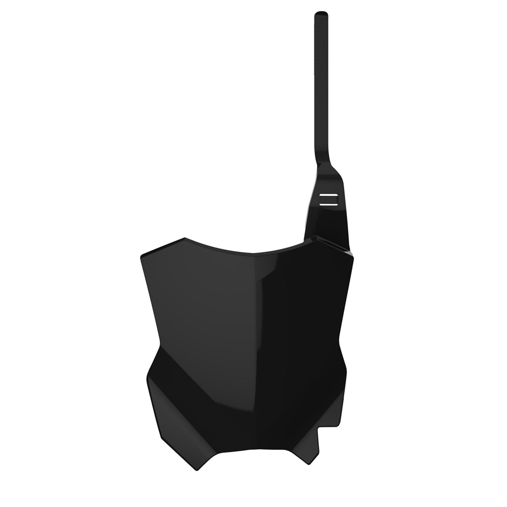 POLISPORT FRONT NUMBER PLATE KAWASAKI KX250F 17-25, KX450F 16-25  BLACK