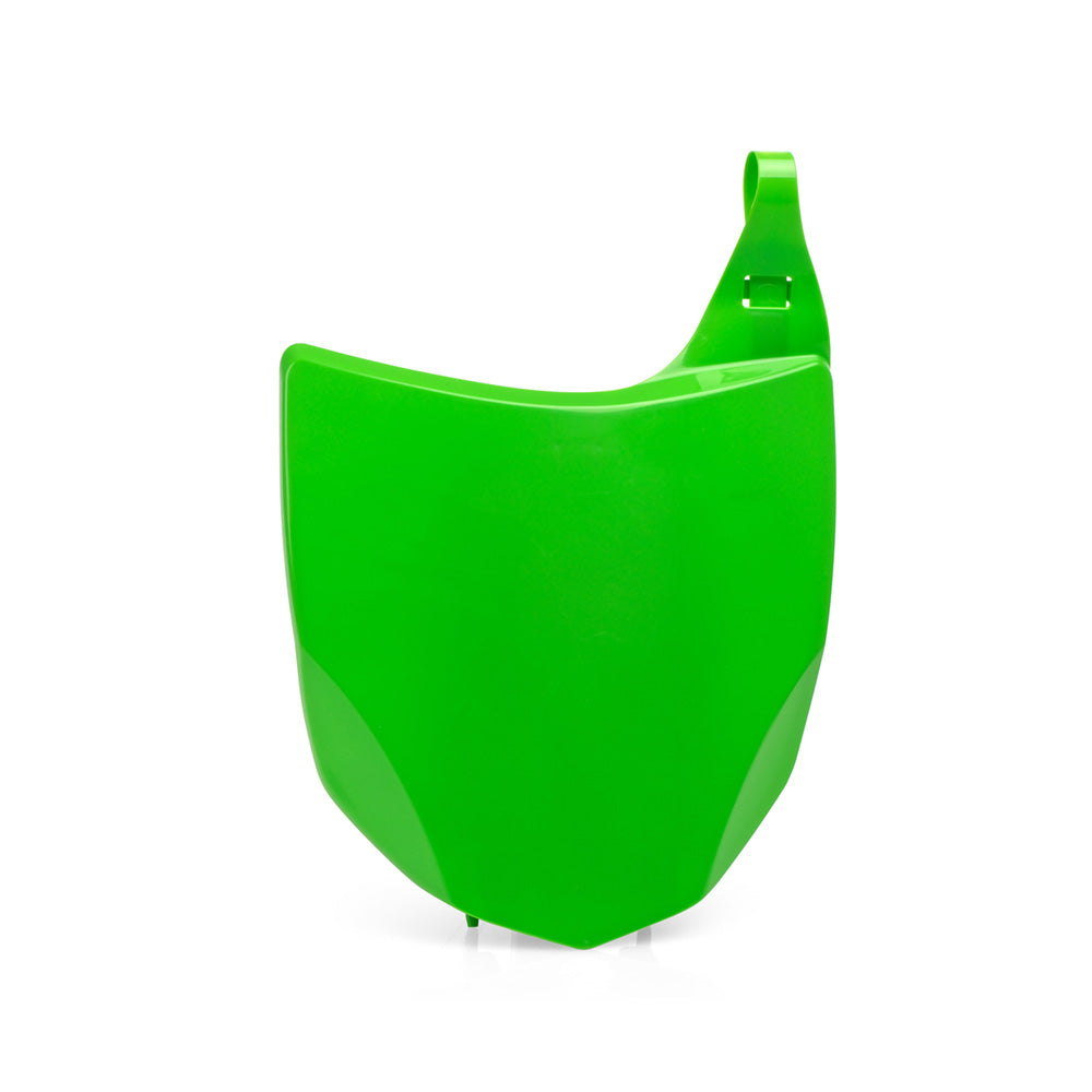 POLISPORT FRONT NUMBER PLATE KAWASAKI KX250F 13-16, KX450F 13-15  GREEN