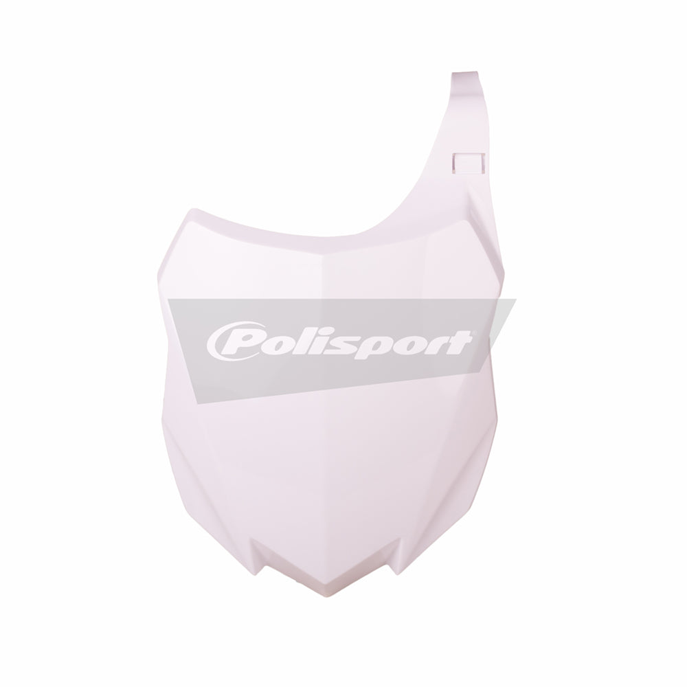POLISPORT FRONT NUMBER PLATE KAWASAKI KX250F 13-16, KX450F 13-15  WHITE