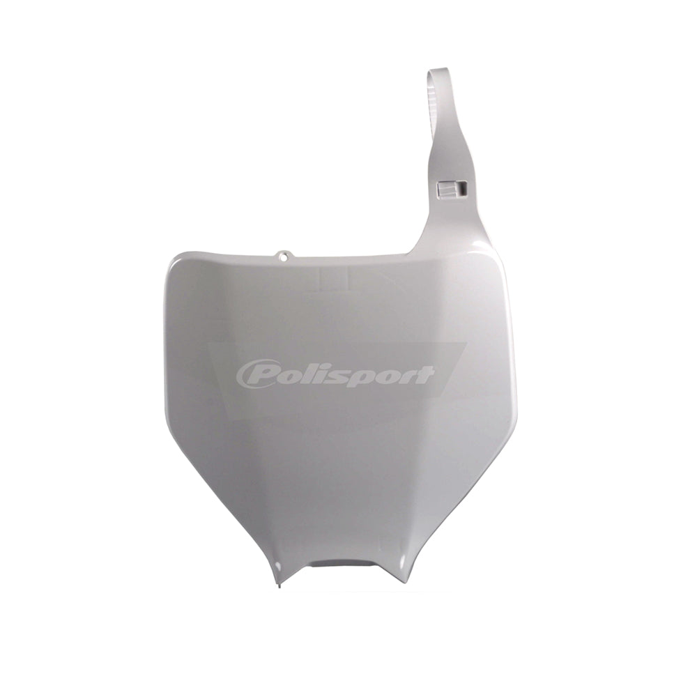 POLISPORT FRONT NUMBER PLATE KAWASAKI/SUZUKI KX125-250 03-08, KX250F/450F 04-08, RM-Z250 04-06  WHITE