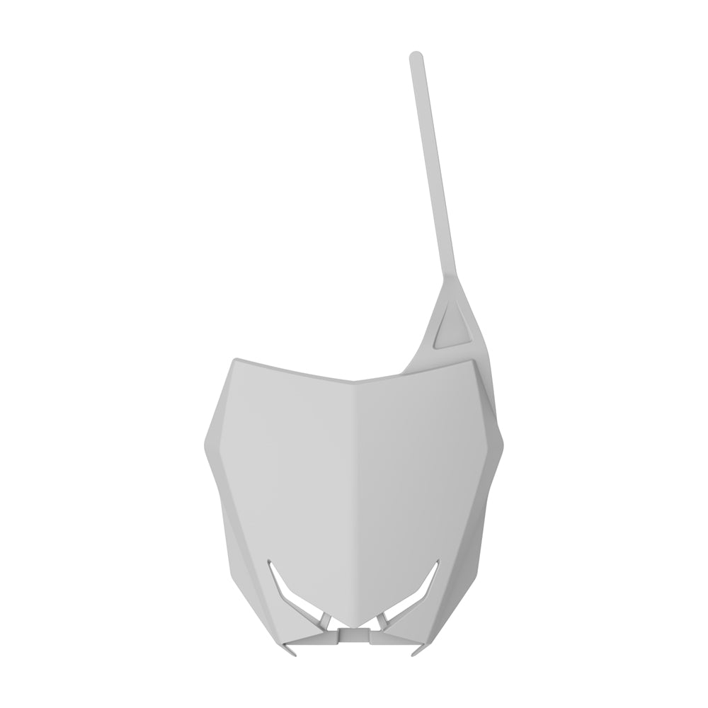 POLISPORT FRONT NUMBER PLATE SUZUKI RM-Z250 19-25, RM-Z450 18-25  WHITE