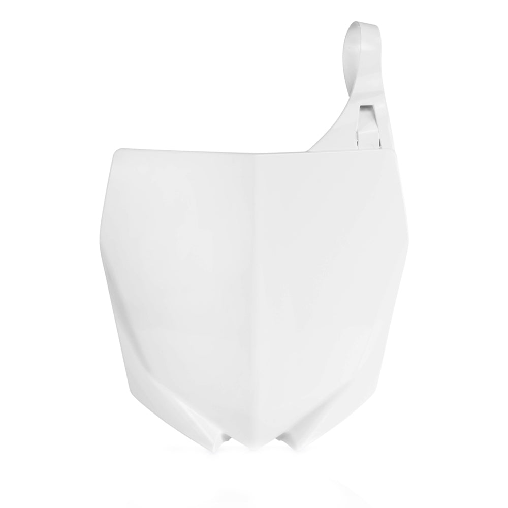 POLISPORT FRONT NUMBER PLATE YAMAHA YZ65 19-25, YZ85 15-25 WHITE (OEM 15-20)  WHITE