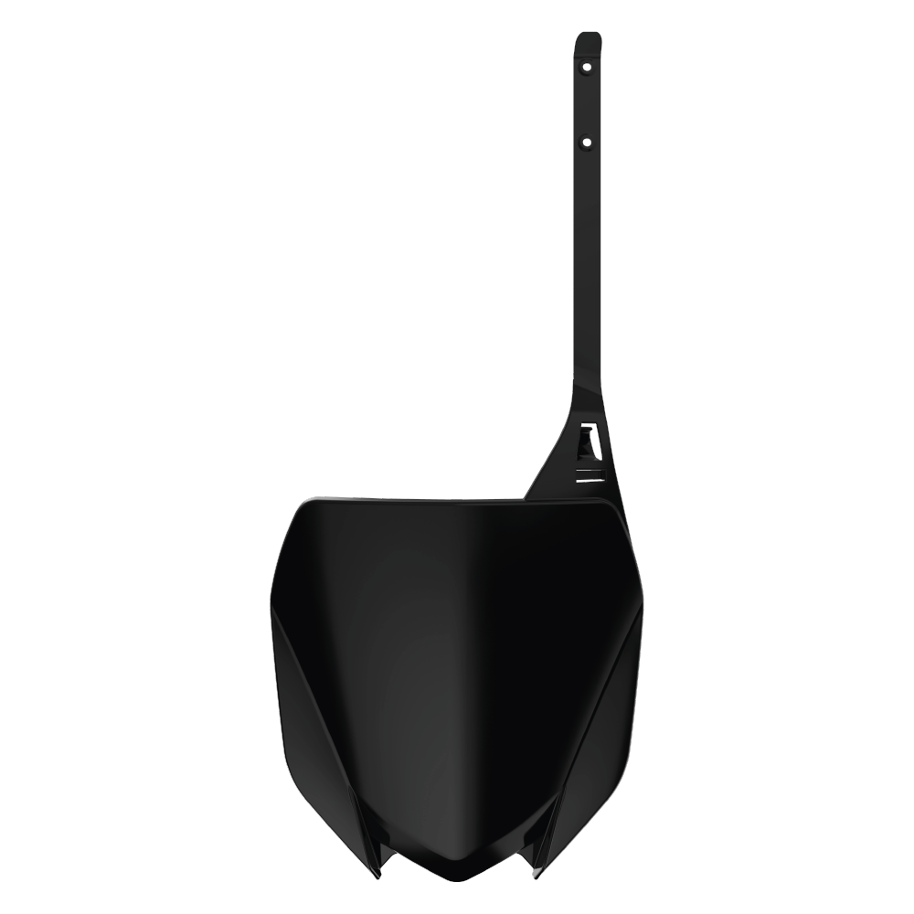 POLISPORT FRONT NUMBER PLATE YAMAHA YZ125-250 21-24, YZ250F 19-23, YZ450F 18-22, YZ250FX 20-24, YZ450FX 19-23  BLACK