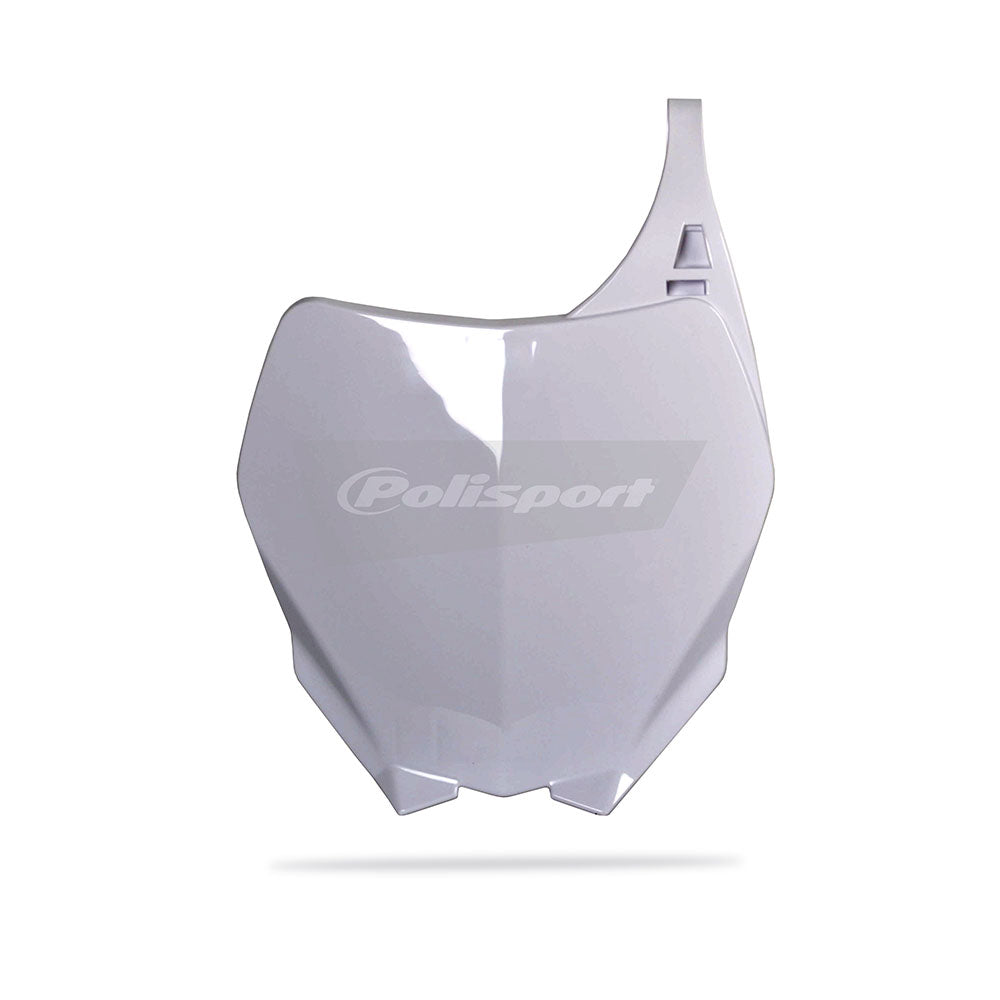 POLISPORT FRONT NUMBER PLATE YAMAHA YZ125/250 05-14 YZF 05-09  WHITE