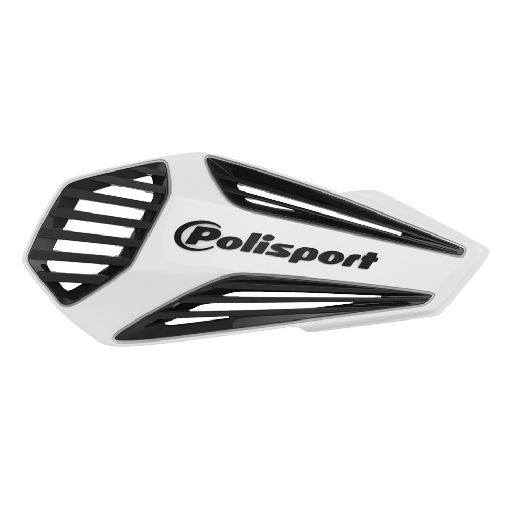 POLISPORT HAND GUARD UNIVERSAL MX AIR  WHITE/BLACK