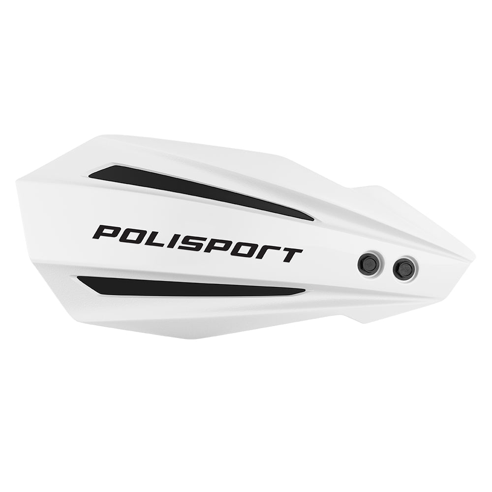 POLISPORT HAND GUARD BULLIT INC BAR & LEVER MOUNT GAS/HQV MC/MC-F 24-25,  EC/EC-F 21-25, TE/FE 22-24  BLACK/WHITE  BLACK/WHITE