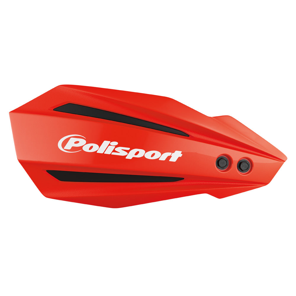POLISPORT HAND GUARD BULLIT INC BAR & LEVER MOUNT GAS/HQV MC/MC-F 24-25,  EC/EC-F 21-25, TE/FE 22-24  WHITE/BLACK  RED
