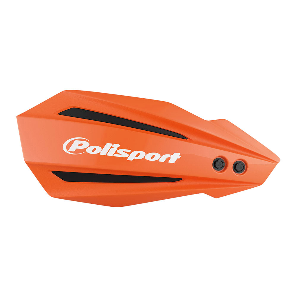 POLISPORT HAND GUARD BULLIT INC BAR & LEVER MOUNT KTM/HQV/GAS/SHE/STA/TRI SX/EXC/TC/FC 14-25, TE/FE 14-21+25, MC/MC-F 21-23, SE-R/F 17-25, VARG 23-25  BLACK  ORANGE