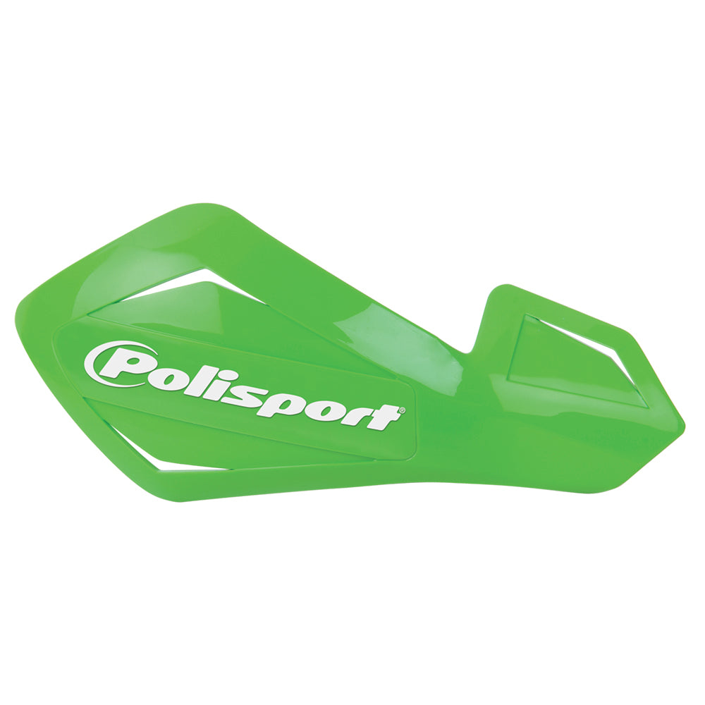 POLISPORT HAND GUARD FREEFLOW LITE WITH ALUMINIUM MOUNTING KIT  GREEN