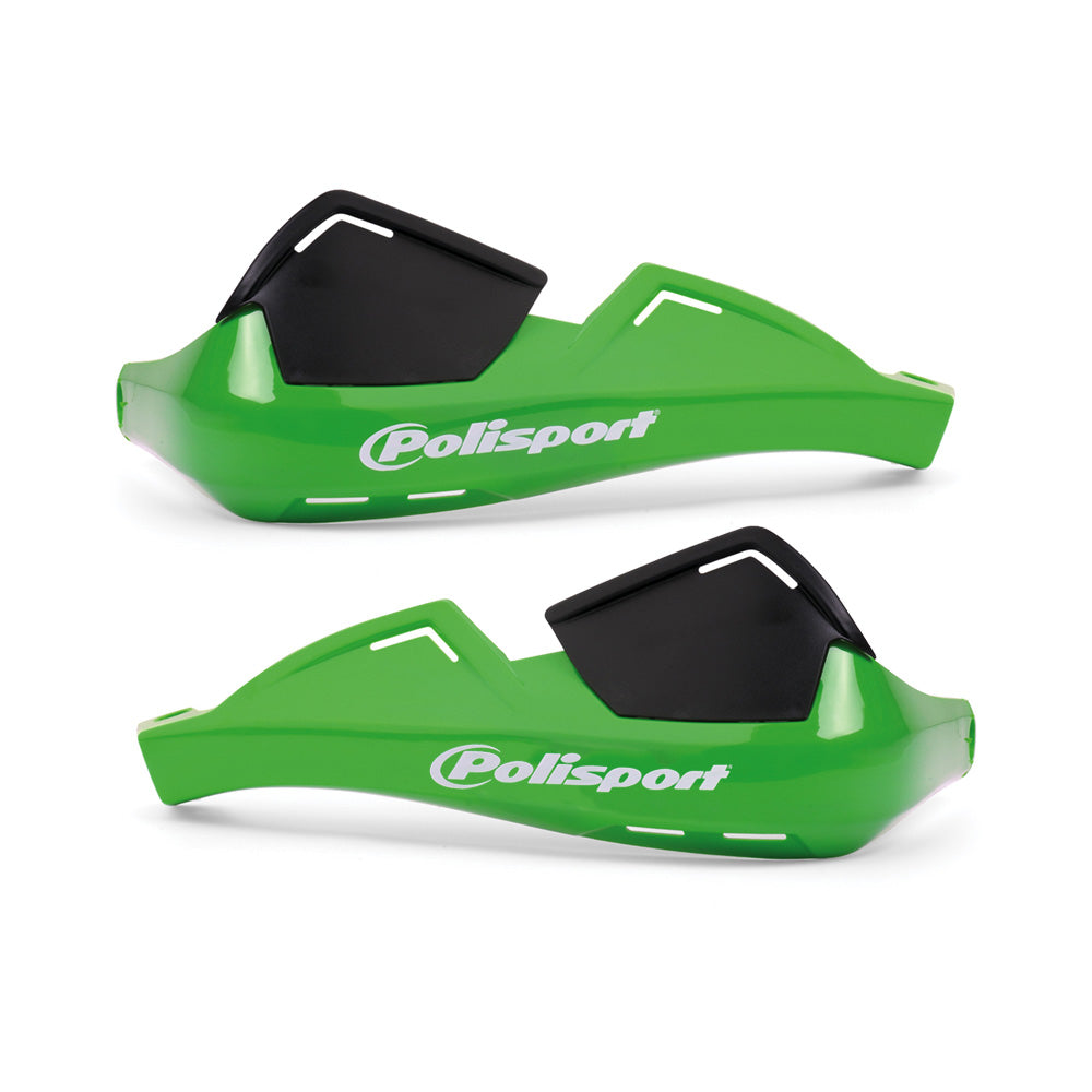 POLISPORT HAND GUARD EVOLUTION INTEGRAL INCL MOUNTING KIT  GREEN