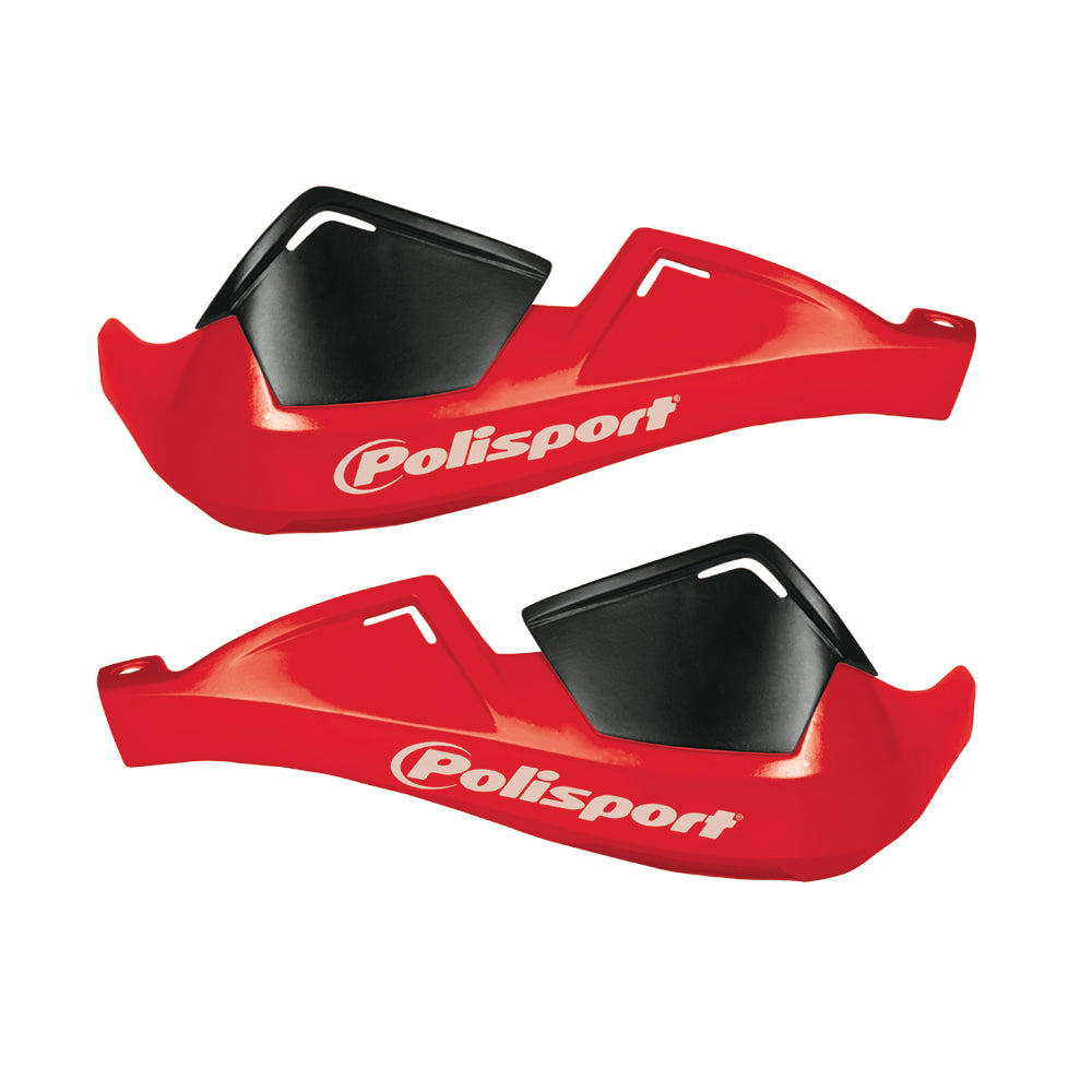 POLISPORT HAND GUARD EVOLUTION INTEGRAL INCL MOUNTING KIT  RED
