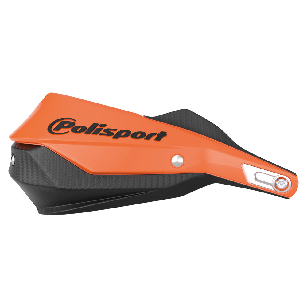 POLISPORT HAND GUARD TRAIL BLAZER WRAP ROUND W/METAL BAR  ORANGE