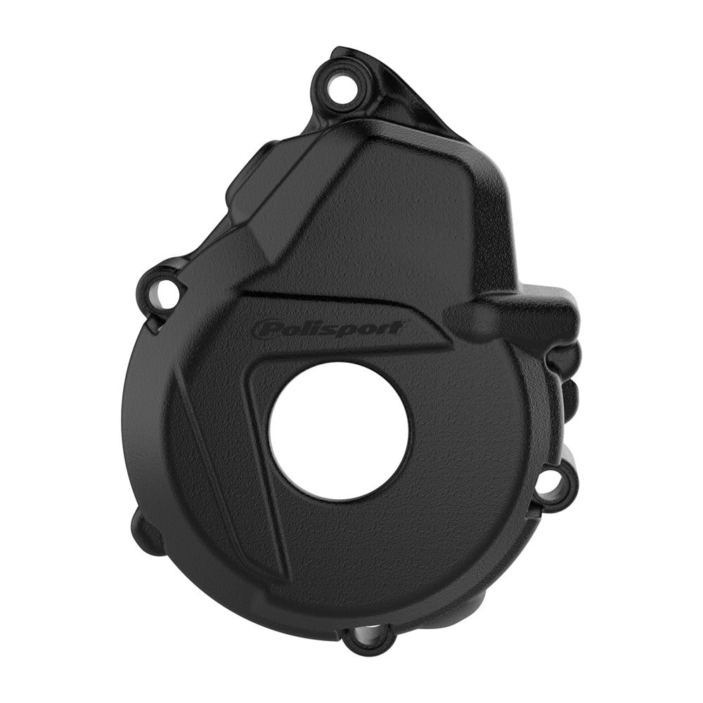 POLISPORT IGNITION COVER PROTECTOR KTM/HQV/GAS EXC-F250-350 17-23, FE250-350 17-23, EC250F/350F 21-23  BLACK