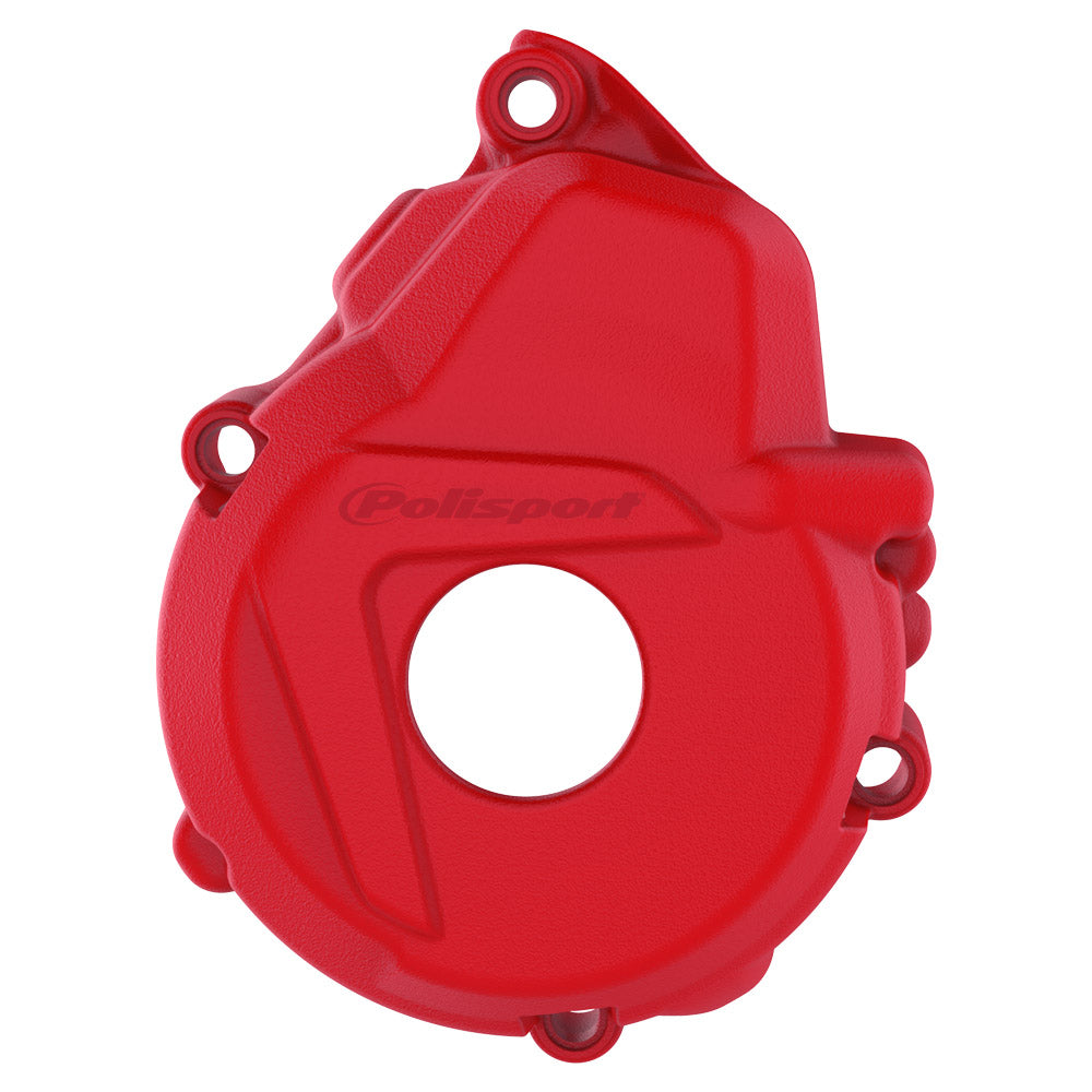 POLISPORT IGNITION COVER PROTECTOR KTM/HQV/GAS EXC-F250-350 17-23, FE250-350 17-23, EC250F/350F 21-23  RED