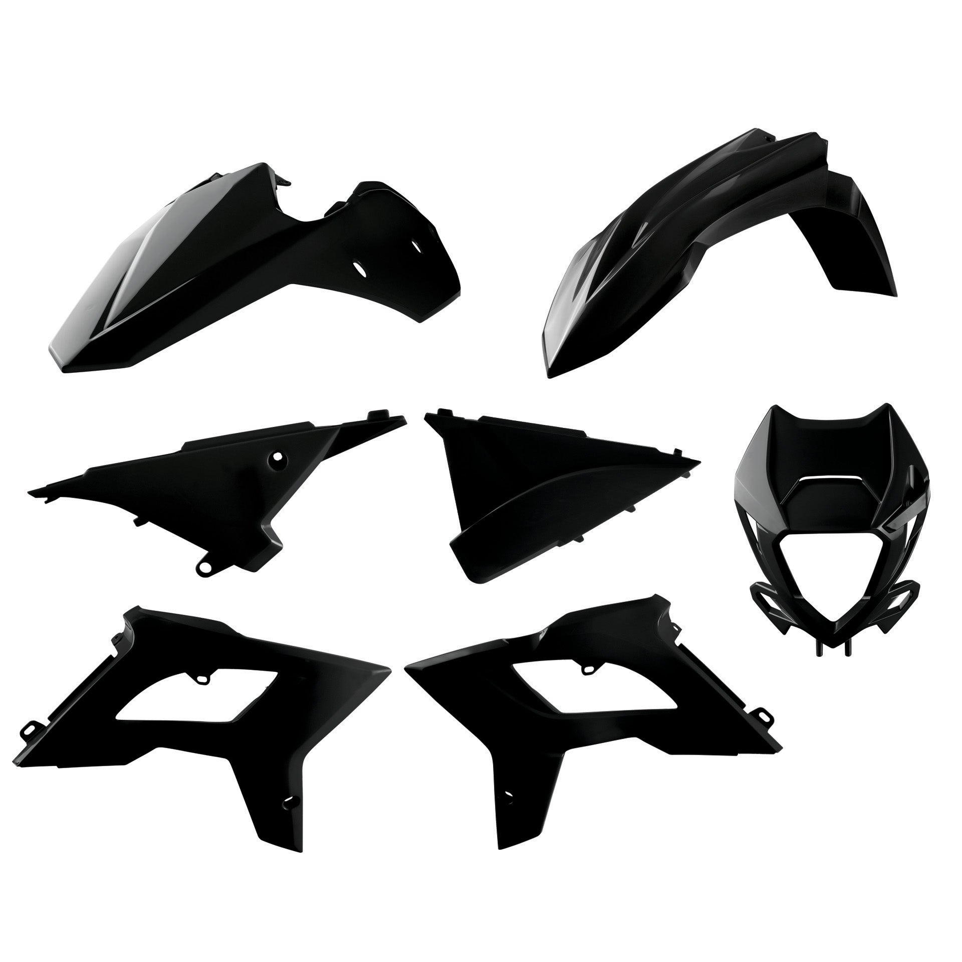 POLISPORT BOX KIT BETA 125-450RR 2T+4T 13-17 RESTYLING KIT 2022 SHAPE  BLACK